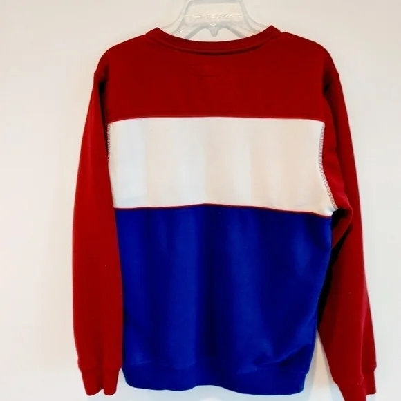 Levi’s Colorblock Sweatshirt Retro Red/Navy Medium - Picture 7 of 10